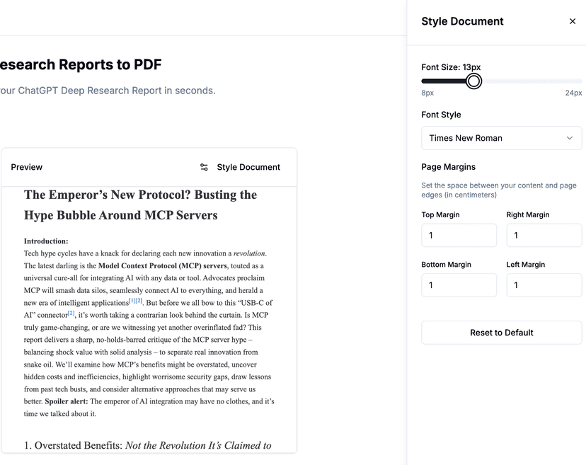 Unlock Custom PDF Styling and Higher Usage Limits with Deep Research ...
